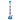 Vertical studio shot of the DankStop Triple Chamber Mushroom Perc Beaker Bong - 22 in., showing three stacked mushroom percs in the clear neck and blue-striped beaker base.