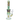Front view of the 11-inch Galaxy Color Water Pipe with Showerhead Perc, showcasing its colorful, swirling glass design.