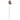 Top-down view of the Pulsar Fruit Series Watermelon Zkittles Herb Pipe Glow Duo - 10" / 14mm F showing a long metal stem topped with a small red and green watermelon slice glass tip against a white background