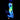 Front view of the Artist Series Glow Beaker Water Pipe, featuring a sculpted, glowing design against a dark background.