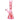 A straight-on view of the Pulsar Valentine's XOXO Glass Beaker Water Pipe & Hand Pipe Set - 10" decorated with red lips and hearts.