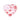 Top-down view of the Pulsar Valentine's XOXO Glass Beaker Water Pipe & Hand Pipe Set - 10" / 14mm F heart-shaped clear glass piece decorated with red lips, hearts and "XOXO" graphics.