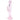 Pulsar Pulsar Transporter Kicked Straight Tube Glass Water Pipe | 14" | 14mm F Pink