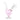 Angled front view of the pink 5.5" Pulsar Big Heart Glass Water Pipe - 5.5" / 14mm F, showing its heart-shaped body, curved mouthpiece, and clear base.