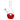 Front view of the Pulsar Valentines Heart Vase Glass Water Pipe - 8.25" / 14mm F showing a clear glass vase with a red heart-shaped cutout and red base on a white background