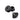 Close-up of Desktop Vaporizer Replacement Parts, showing two dark, circular pieces arranged side-by-side on a plain white background.
