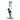 Straight-on view of the Green Flower Phoenix Star Straight 10 Inches Bong showing its clear glass tube, black bowl and downstem, and vertical logo against a white background