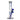Straight-on view of the Green Flower Phoenix Star Straight 10 Inches Bong showing a clear glass tube with blue accents on the downstem and bowl against a white background