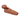 A close-up shot of the Circle Wood Pipe with Lid, displaying its smooth, brown wooden finish and simple, cylindrical shape.