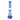 Vertical front view of the Croia Glass 15" Beaker Bong with Tree Perc and Ice Catcher showing a blue glass mouthpiece, clear mid‑chamber tree perc, and blue beaker base.