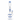 Centered front view of the Croia Glass 17" Triple Perc Scientific Glass Bong | Croia Glass showing its tall clear tube, blue-rimmed mouthpiece and percolators on a white background