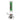 Straight-on view of the DankStop Beaker Ice Bong with Glow in the Dark Snake and Skull Print showing a clear beaker base with skull and snake decals and a green patterned neck.