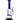 Front-facing studio shot of the DankStop Straight Tube Colored Glass Bong | Blue showing its tall blue straight neck, clear chamber with orange logo, and attached clear bowl.