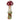 A close-up, angled view of the Rasta Shroom Tobacco Taster, showcasing its colorful glass construction.
