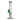 Straight front view of the Green Flower Phoenix Star Straight 10 Inches Bong showing a clear glass tube with green accents, bowl and downstem against a white background.
