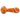 DankStop DankStop Fancy Frit with Streak Spoon Pipe Orange