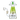 Right-side view of the Croia Glass UFO Alien Dab Rig with Showerhead Perc showing a clear glass UFO-shaped top with a green alien figure, lime-green midsection with polka dots and a small cow graphic.