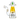Angled front view of the Croia Glass UFO Alien Dab Rig with Showerhead Perc showing a green-topped UFO cap, yellow cone chamber with cartoon cow decal, and clear glass joint.