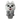A front view of the Silicone Husky Hand Pipe, depicting a sculpted, gray dog head with a bowl-shaped mouth.