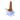 A front view of the Silicone Splat Ice Cream Mini Bubbler, resembling a melting ice cream cone with a colorful bubbler base.