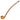 A side view of The Charming Bent Prince Churchwarden Shire Pipe, showcasing its long, curved stem and polished wood finish.