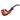 A side view of the Brandy Cherry Wood Shire Pipe, showcasing its curved stem and rich, wood-grain finish.
