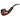 A detailed close-up of the Engraved Bowl Bent Apple Cherry Wood Shire Pipe, showcasing its curved form and rich wood grain.