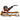 A three-quarter view of the Engraved Bowl Bent Apple Cherry Wood Shire Pipe resting on a dark wood stand with a soft, neutral backdrop.