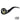 Front view of the Sauron Shire Pipe, a dark-colored, curved smoking pipe positioned against a plain white background.