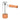 Front view of the Afterswarm Bubbler, showcasing a clear glass tube with a wooden base and mouthpiece.