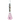 Front view of the 18-inch PINK Mind Expander beaker, showcasing its clear glass construction and simple, elegant shape.
