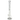 Front view of The Flower Monkey Beaker 18" - 9mm, a clear glass beaker with a wide base and flared mouth.