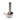 A front view of the Classic Stainless Steel Water Pipe, with soft lighting creating a shadow on a plain white background.