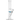 A front view of the 13" Flame Straight Bong, showcasing its clear glass construction and simple cylindrical shape.