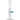 Front view of the 13" Flame Straight Bong, a clear glass water pipe with a simple cylindrical shape.