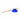 The Dabber Dock V2 rests on a blue surface, holding a metallic dabber tool in a slightly angled, close-up view.