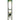 Center-frontal view of the DankStop 10" Straight Tube with Raked Colored Glass Accents showing blue-green swirled rim and base.