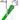 A close-up, angled view of the 18mm to 14mm Silicone Downstem, showing its green color and smooth, rounded shape.