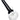 Close-up angled view of the Golf Tee Hand Pipe, a white ceramic pipe shaped like a golf tee.
