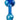 A side view of the “Neptune” Fumed Mini Spoon Pipe in blue glass, showing its curved shape and fumed detailing.