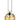 A front view of the Raked Tiger Stripe Accented Beaker Bong, displaying its striped pattern and glass construction against a neutral background.