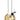 A front view of the Raked Tiger Stripe Accented Beaker Bong, showing the clear glass with raked stripes and a wide base.