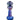 A close-up, angled view of the Tron Trail Chillum, showing a colorful, patterned glass design.