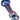 A close-up shot of the Tron Trail Chillum, showing its smooth glass construction and curved design against a white background.