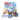 A top-down view of the Refresh Your Sesh Smoking Box with colorful branded items arranged on a blue surface.