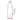 Front view of the Terpade Bottle Bong, a tall, slender glass bong with a clear body and subtle pink hue.