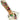 Angled close-up of the Empire Glassworks Ladybug Spoon Pipe showing two raised red-and-black ladybug glass accents on a mottled brown and green handle