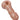 Front view of the Small Penis Pipe, a glossy, white ceramic pipe shaped like a penis.
