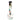 Front view of the Famous Design Aquarius 12" Bong standing on a white background, showing its straight clear glass tube with colorful abstract dots and a black-rimmed mouthpiece.