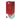 Angled front view of the Famous Design Aquarius 12" Bong in its tall red and patterned retail box with gold foil logo and white background